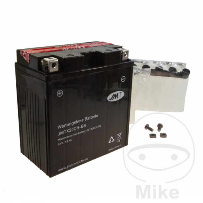 MBS Baterie moto + electrolit 12V18AH / YTX20CH-BS / JMT, Cod Produs: 7074545MA