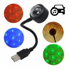 Lumina ambientala RGB, led, sincronizare sonora, joc de lumini, conectare usb