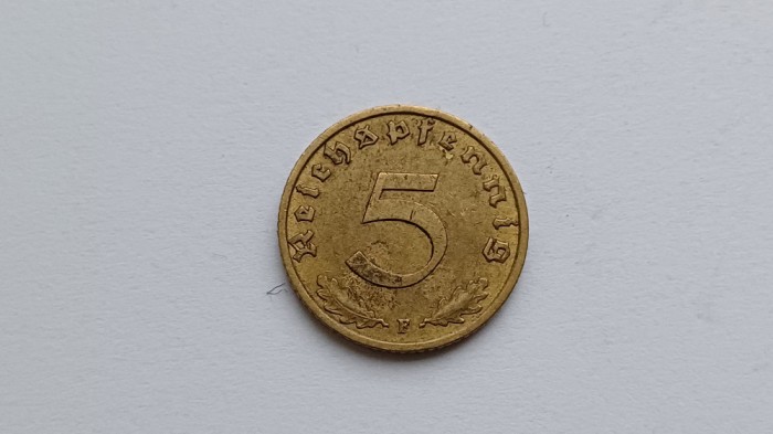 Germania-5 Reichspfenig 1938 F