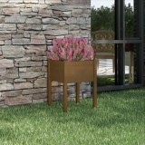 Cumpara ieftin Jardinieră de grădină, maro miere, 50x50x70 cm, lemn masiv pin