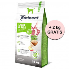 Eminent Lamb &amp; Rice High Premium 15 kg + 2 kg GRATUIT