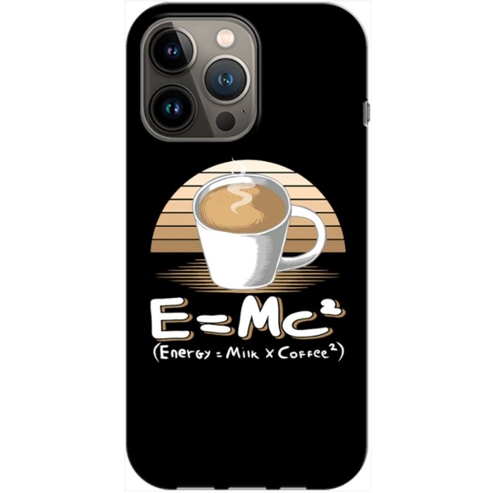 Husa compatibila cu Apple iPhone 12 Mini model E=Mc, Silicon, TPU, Viceversa