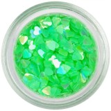 Inimi transparente, verde neon, INGINAILS