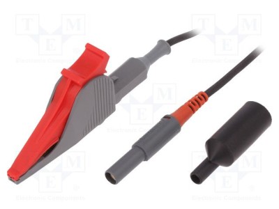 Cablu Kelvin 60VDC 10A 1,5m roşu aurit SCH&amp;Uuml;TZINGER foto