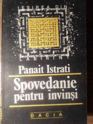 SPOVEDANIE PENTRU INVINSI-PANAIT ISTRATI foto