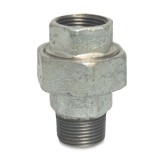 Fiting Filetat din Fontă Maleabilă, Racord Zincat Plat 2" IG x 2" AG