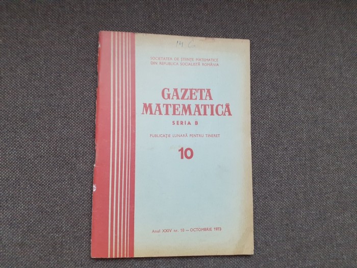 GAZETA MATEMATICA NR 10/1973
