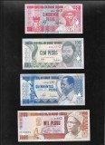 Set Guinea Guineea Bissau 50 + 100 + 500 + 1000 pesos aunc/unc