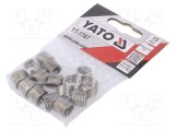 Adaos filetat oțel inoxidabil M10 Pas: 1,5 - 15 buc. YATO