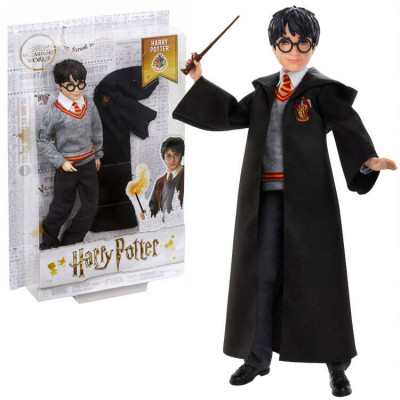 Harry Potter păpușă Harry Potter &amp;icirc;n rochii de școală Gryffindor + baghetă FYM50 ZA5093 foto