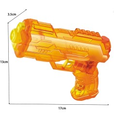 Pistol cu Apa, Flippy, Pistol cu Apa pentru Copii, Manual, din Plastic, 23 x 16 x 4 cm, rezervor 250 ml, Portocaliu