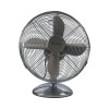 Ventilator Birou Hantech 30cm Crom, 3 Viteze, 35W, Metalic, Silentios, Inclinare Reglabila, Masa, Model FGSB-12