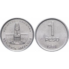 Argentina 1984 - 1 peso, circulata