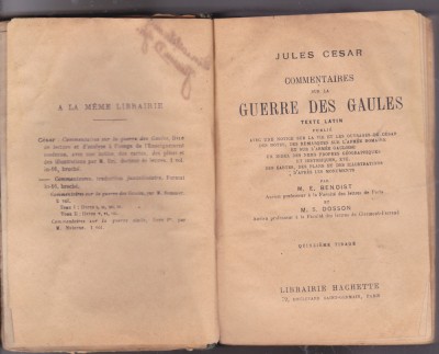 bnk ant Julius Caesar - Comentarii de Bello Gallico - text latin foto