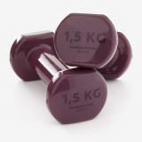 Gantere Fitness 1,5 kg x 2 Bordo, Domyos