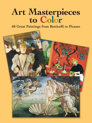 Art Masterpieces to Color: 60 Great Paintings from Botticelli to Picasso foto