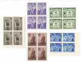 |Romania, LP 110/1934, O.E.T.R., blocuri de 4 timbre, MNH, Nestampilat