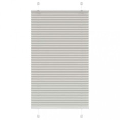 vidaXL Jaluzea plisată gri deschis 80x100cm Lățime țesătură 79,4 cm
