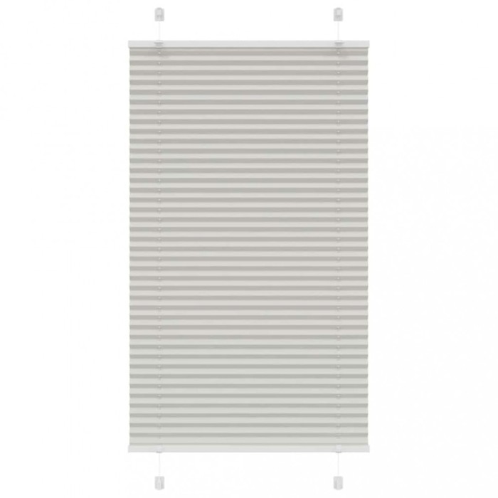 vidaXL Jaluzea plisată gri deschis 80x100cm Lățime țesătură 79,4 cm 4015326
