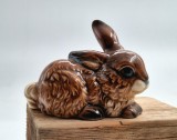 figurina ceramica vintage GOEBEL iepuras maro anii &#039; 70 - 34814 - 06