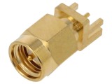 Conector SMA Tată Drept PCB PTFE Aurit