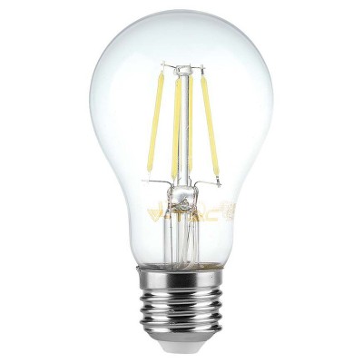 Bec A60 E27 FILAMENT LED 12W 1521lm 6500K alb rece V-tac SKU-217460 foto