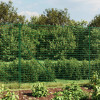 VidaXL Gard plasă de s&acirc;rmă cu bordură, verde, 2x25 m
