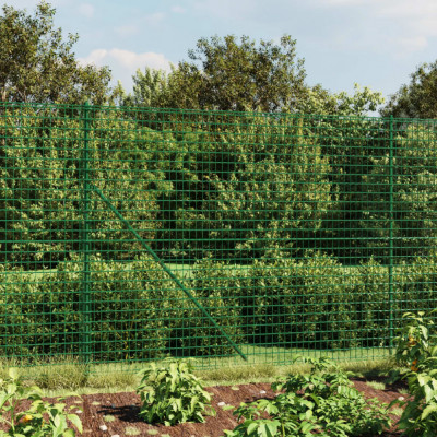 vidaXL Gard plasă de s&amp;acirc;rmă cu bordură, verde, 2x25 m foto