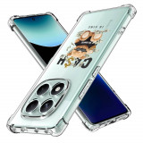 Husa antisoc pentru xiaomi redmi note 14 pro 4g / poco f7, airbag pro, clear, cash is king