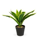 Planta artificiala decorativa - Copac de sofran cu dungi - 20 x 8,5 cm Best CarHome