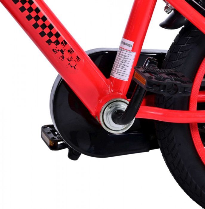 Bicicleta pentru baieti Disney Cars, 14 inch, culoare rosu/negru, frana de mana PB Cod:21498-SAFW