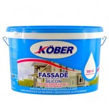 Vopsea lavabila pentru exterior, fassade silicon, 8.5L, alba mata