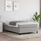vidaXL Cadru de pat box spring, gri deschis, 120x200 cm, textil