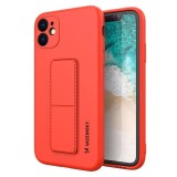 Husa pentru APPLE iPhone 11 - Silicon Kickstand (Rosu) Wozinsky