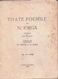 C9267N Toate poesiile lui N Iorga adunate de elevele sale și lucrate de misionarele M Oprea și M Robu, vol II (-1940), Vălenii de Munte, 1940