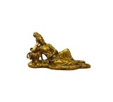 Statueta Feng Shui Engros, Fata in iarba din rasina, 30 x 17 cm