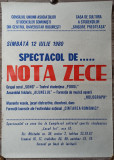 Afis Spectacol de nota zece, 1980