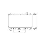 Radiator racire Toyota Camry, 08.2001-12.2005 Motor 3, 0 V6 137kw Benzina, tip climatizare Cu/fara AC, cutie automata, diametru intrare/iesire 34/34m