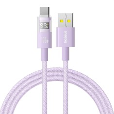 Cablu date USB-C Fast Charging, mov Baseus, P10382701511-00 foto