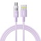 Baseus - Data Cable Display 2 (P10382701511-00) - Fast Charging, USB to Type-C, Digital Display, 100W, 1m - Nebula Purple
