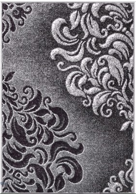 Covor Model Mira 24031-619, Marime 50 x 80 cm, Gri, Inaltime Fir 6 mm, Antialergic, Polipropilena, Living, Dormitor, Sufragerie, Birou foto
