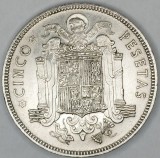 SPANIA 5 PESETAS 1949 {49} KM 778 [1] XF+