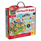 Cutiuta Montessori cu animalute si habitate pentru copii 1-4 ani