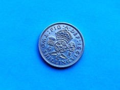 Two Shillings 1951 Anglia-stare buna