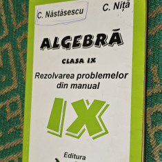 ALGEBRA CLASA A IX A REZOLVAREA PROBLEMELOR DIN MANUAL C NASTASESCU NITA