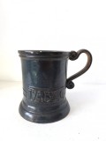 Cana mare ceramica Vintage Studio Pottery French &#039;Arts Ceram&#039; Grand Feu TABAC