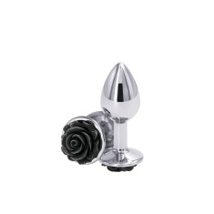 Rear Assets - Dop Anal din Aluminiu cu Model Trandafir, 7,6 cm