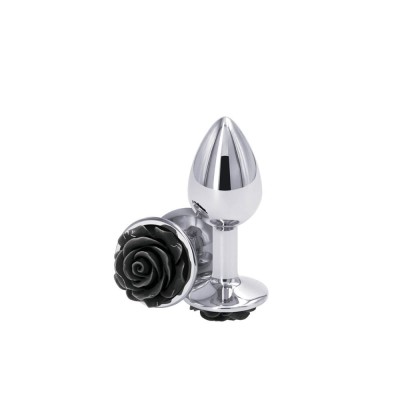 Rear Assets - Dop Anal din Aluminiu cu Model Trandafir, 7,6 cm foto