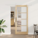 Ușă glisantă vidaXL cu set hardware 86x198.5 cm Lemn masiv de pin