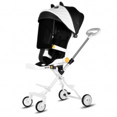 Carucior cu scaun rotativ, Alb, Sport, Pentru copii 6-36 luni, Usor de pliat